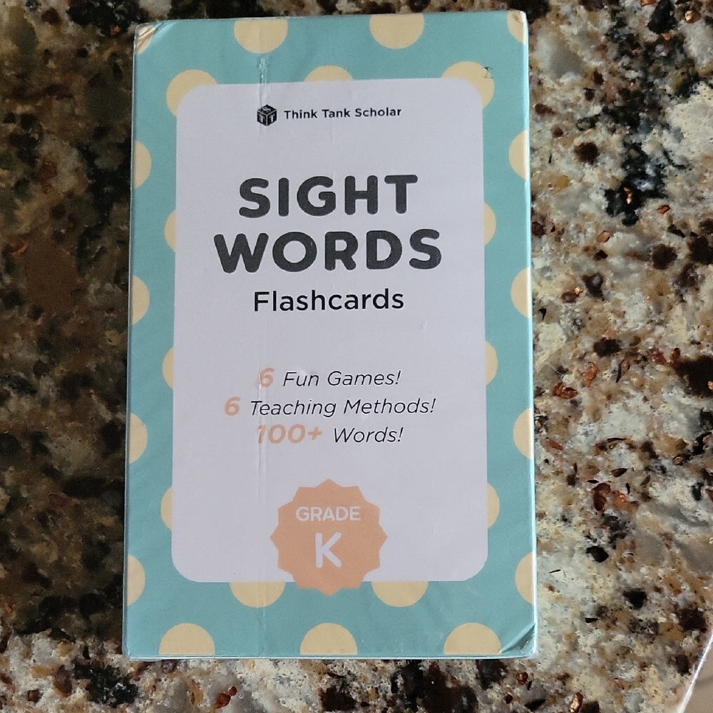 Think Tank Scholar Sight Words Flashcards - Grade K - NIB